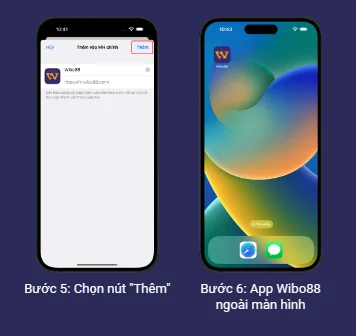 Bước 3: Hướng dẫn tải App Wibo88