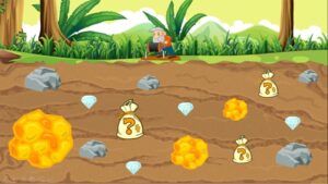 Trò chơi đào vàng "đỉnh nóc - kịch trần" trên nền tảng Y8