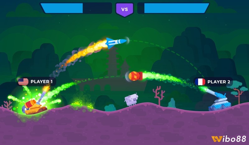 Tank Stars là game bắn súng tọa độ như Gunbound