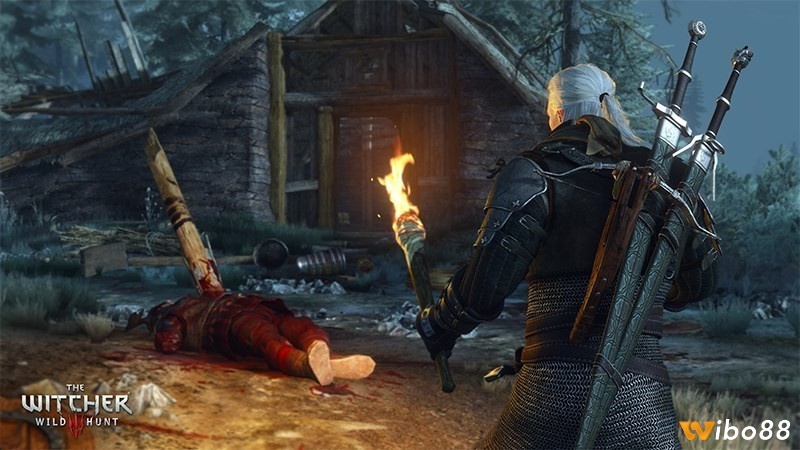 Geralt of Rivia trong thế giới mở rộng lớn của The Witcher 3