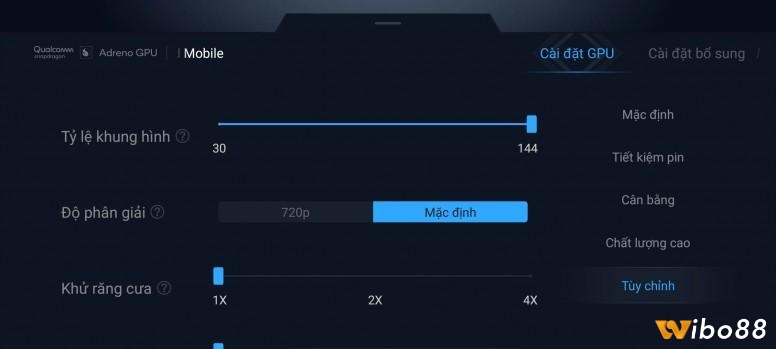 Mỗi game đều có các cài đặt riêng ảnh hưởng đến hiệu năng, điều chỉnh các cài đặt đồ họa mức phù hợp