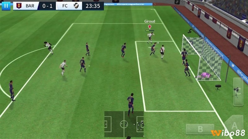 Game đá banh trên di động với nhiều công ngệ mới mô phỏng chính xác cấc cầu thủ thực tế và chiến thuật đội bóng chuyên sâu