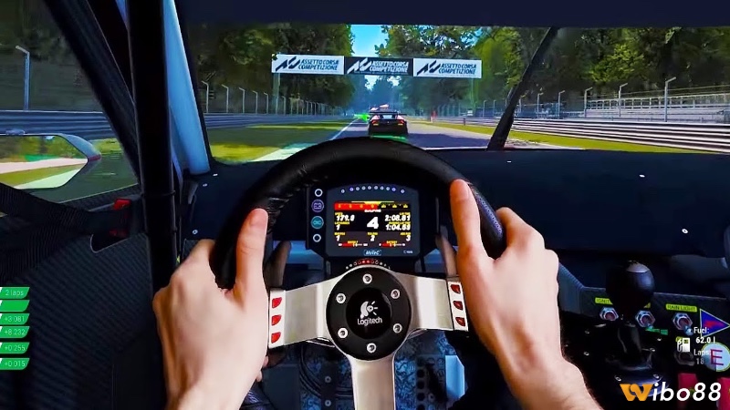 Assetto Corsa hỗ trợ đầy đủ các thiết bị vô lăng, mang lại trải nghiệm đua xe mô phỏng sống động.
