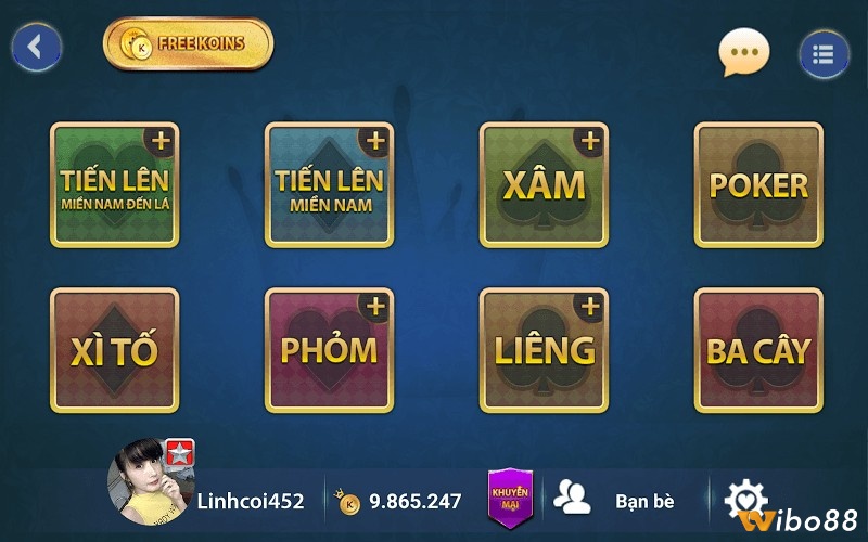 Game bài online mang tính truyền thống xã hội cao giúp người chơi dễ dàng làm quen