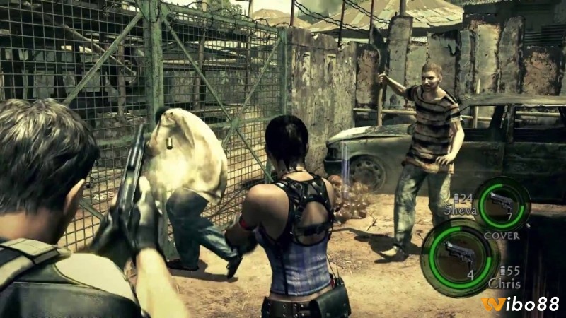 Game bắn ma PC Resident Evil 5 mang đến trải nghiệm bắn zombie co-op 2 người kịch tính