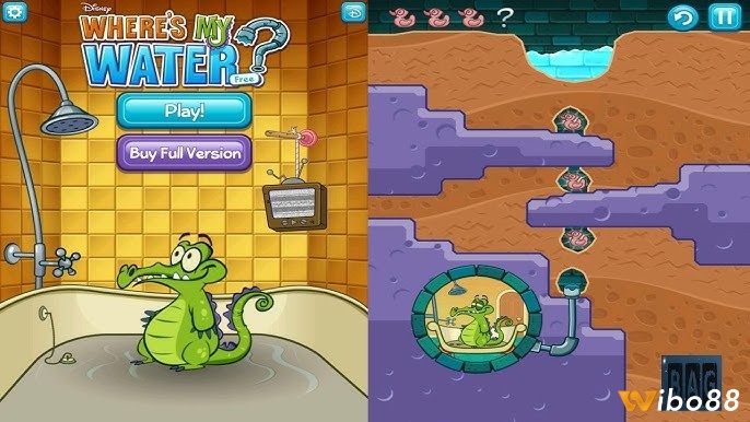 Where’s My Water – game trí tuệ vui nhộn, an toàn và bổ ích cho trẻ em