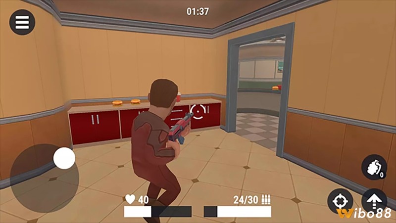 Người chơi vào vai “người tìm” đang rà soát kỹ từng khu vực trong game trốn tìm