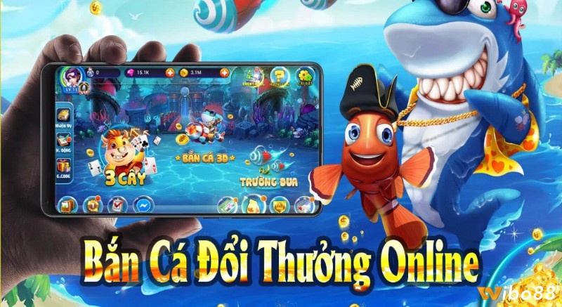 Ứng dụng bắn cá game mobile mô phỏng hoạt động săn bắt cá dưới đại dương với đồ họa sống động và âm thanh chân thực
