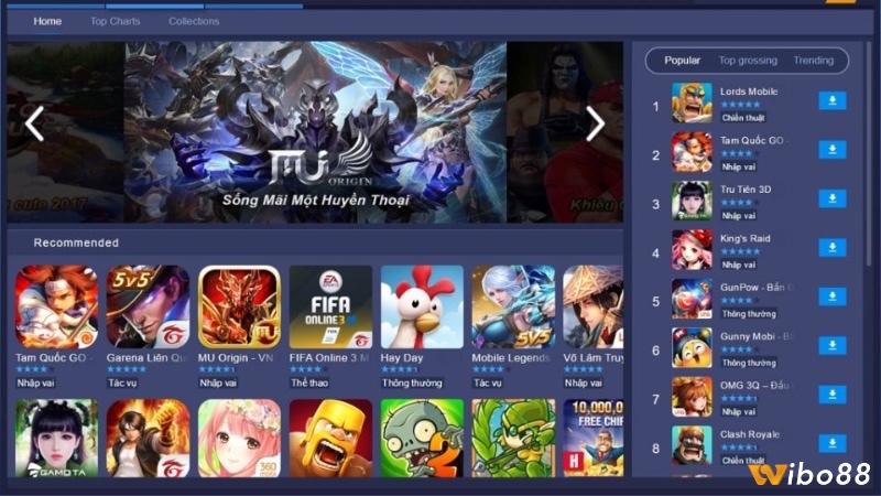 Cùng wibo88 tìm hiểu về game mobile trên pc hấp dẫn nhất nhé