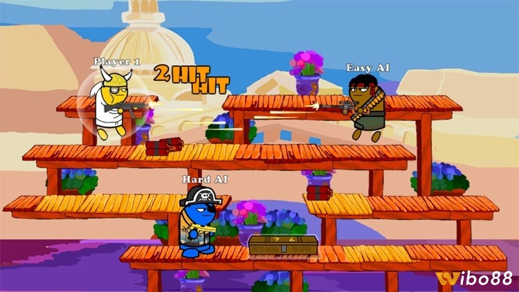 Gun Mayhem là game bắn súng giải trí kịch tính, cực thích hợp để chơi cùng bạn bè