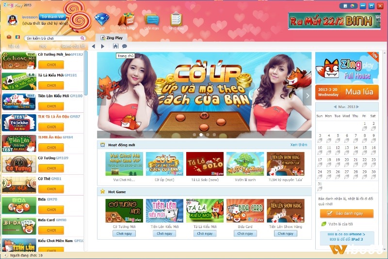 Zing Play và VTC Game là cổng game trực tuyến lớn cung cấp top game trên web hay, quen thuộc với người Việt.