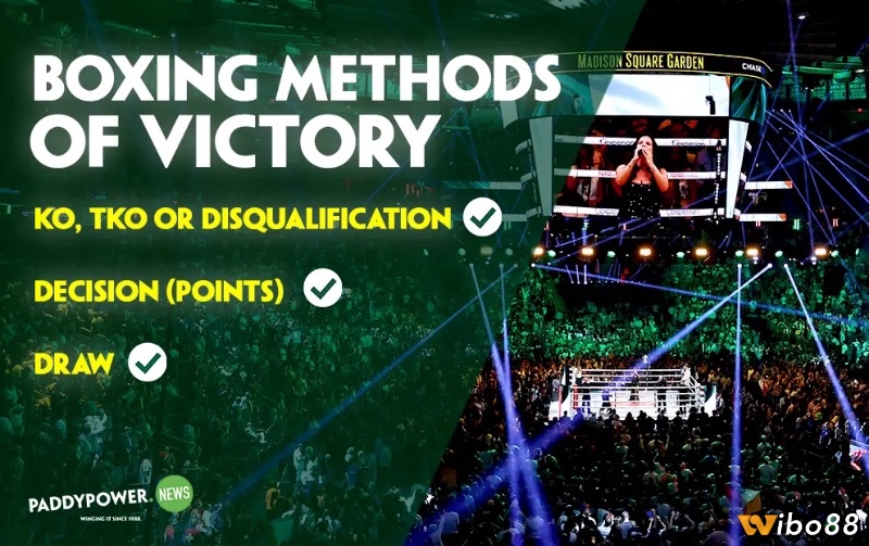 Kèo phương thức thắng cho phép người chơi dự đoán cách mà võ sĩ kết thúc trận đấu – KO, tính điểm hay bỏ cuộc.