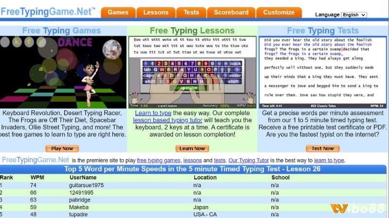 10FastFingers là lựa chọn game luyện gõ 10 ngón online quen thuộc để kiểm tra tốc độ gõ phím và thi đấu cùng cộng đồng toàn cầu.