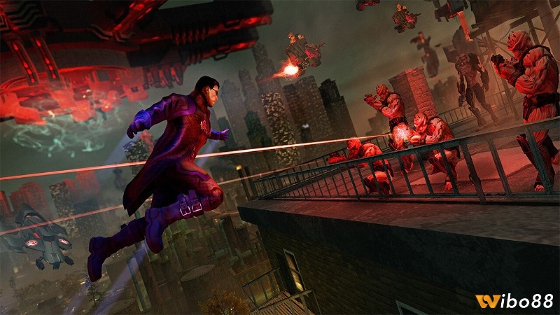 Cốt truyện Saints Row IV kể về một người tổng thống Mỹ chiến đấu chống lại người ngoài hành tinh