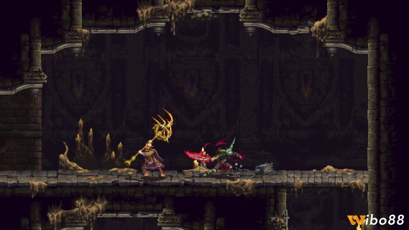 Pixel art siêu thực tạo nên chất thơ u tối rất riêng cho game Blasphemous 2