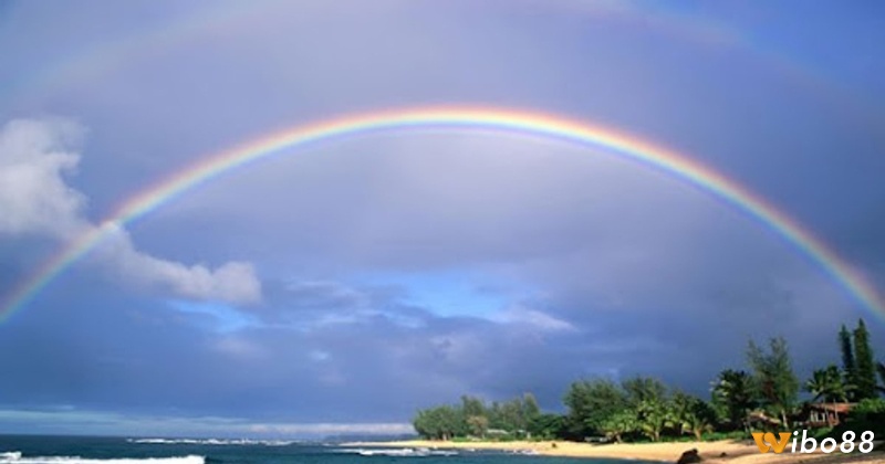 Giấc mơ thấy cầu vồng có màu sắc đầy đủ mang đến điềm báo tốt lành cho người nằm mơ