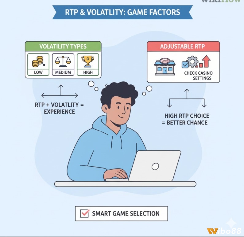 Người chơi casino hiểu các yếu tố như phương sai và RTP có thể điều chỉnh ảnh hưởng đến trải nghiệm và cơ hội thắng game