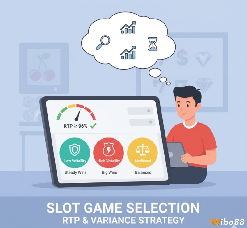 Người chơi chọn game slot dựa trên RTP và phương sai để tối ưu hóa lợi nhuận và phù hợp với phong cách chơi