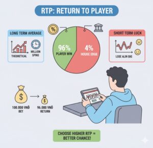 RTP là gì (Return to Player) – Chỉ số hoàn trả trong casino