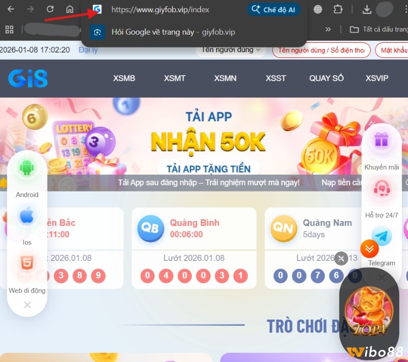 Người chơi Gi8 kết nối với link dự phòng khi link chính bị chặn, đảm bảo truy cập liên tục và an toàn