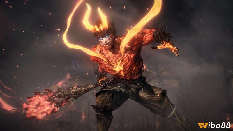 Nhân vật kích hoạt Yokai Shift trong Nioh 2