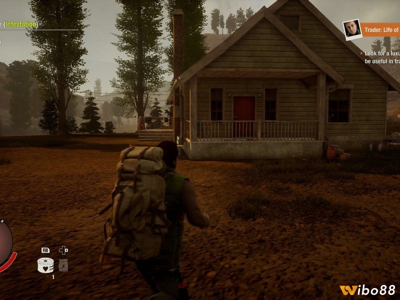 Người chơi chuẩn bị lục soát một ngôi nhà hoang