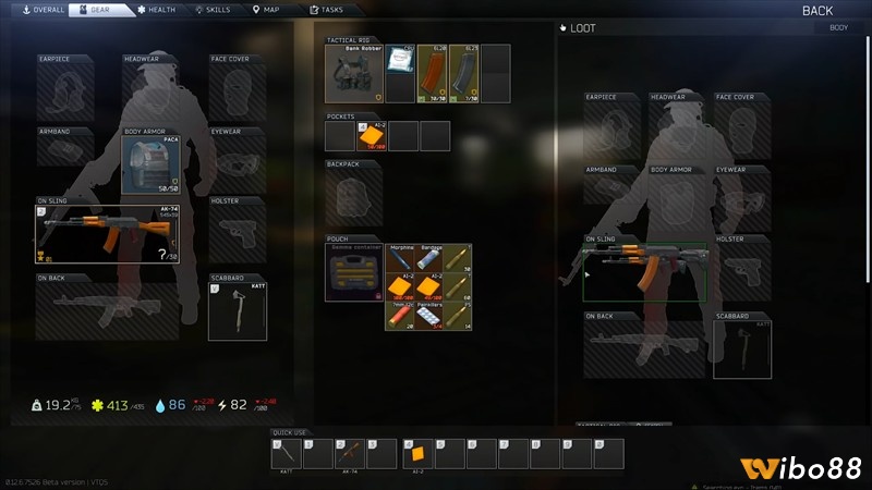 Các trang bị trong game đa dạng giúp tăng sức mạnh chiến đấu cho nhân vật của bạn