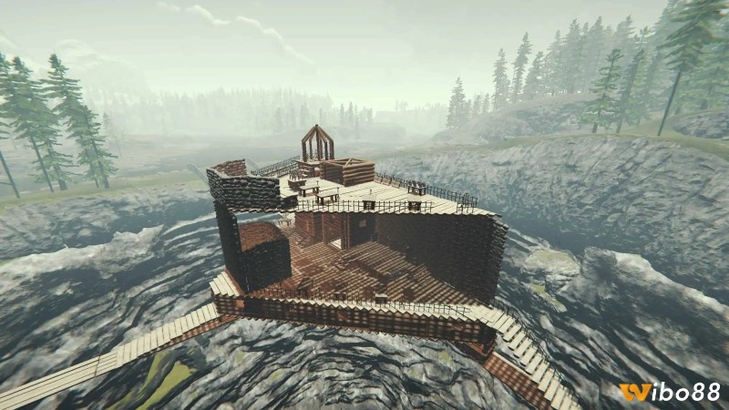 Những căn cứ quy mô lớn trong The Forest cho thấy sự kết hợp giữa khả năng sáng tạo và tính toán phòng thủ dài hạn