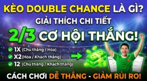 Kèo Double Chance là gì: Giải thích chi tiết, cách chơi dễ thắng