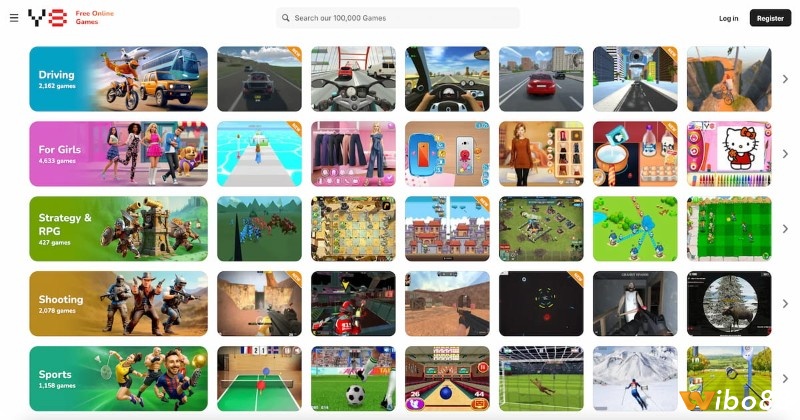 Y8 Games là nền tảng chơi game online trên web lâu đời