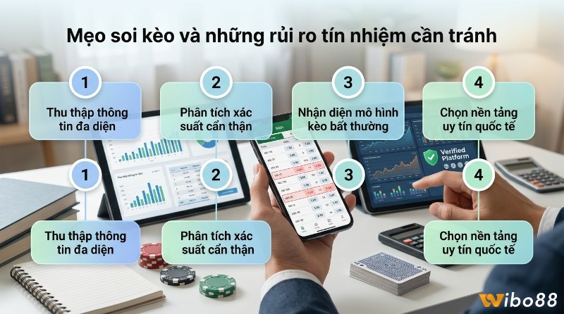 Mẹo soi kèo châu Á là gì hiệu quả: thu thập thông tin, phân tích xác suất, nhận diện mô hình kèo bất thường và chọn nền tảng uy tín quốc tế