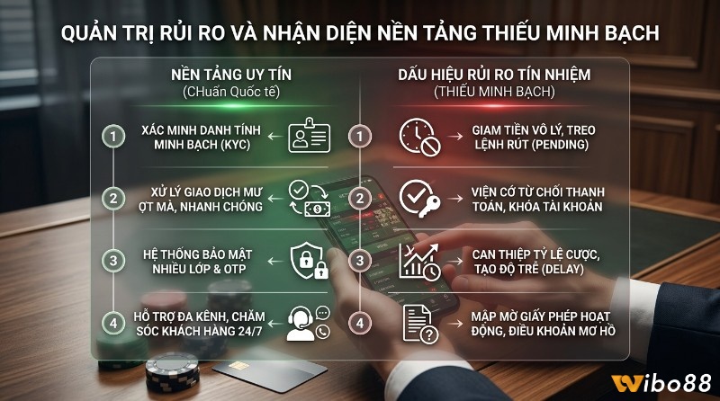 Quản trị rủi ro&nbsp;kèo tài xỉu 3.5 là gì: Nền tảng uy tín có KYC, giao dịch nhanh, bảo mật. Nền tảng thiếu minh bạch giam tiền, từ chối, can thiệp tỷ lệ