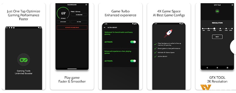 Game Booster 4x Faster app tăng tốc độ game android