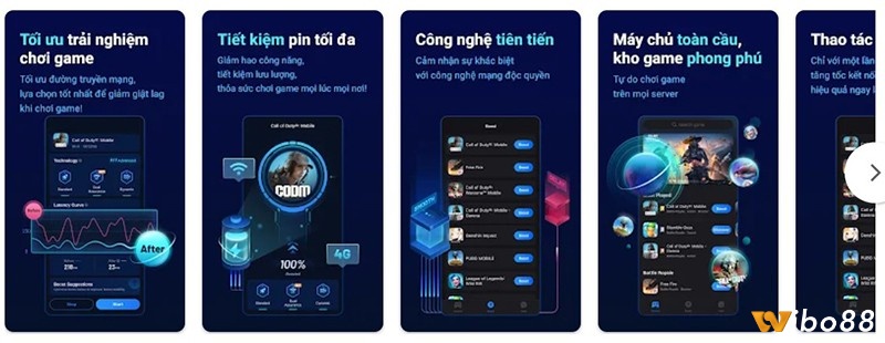 GearUP Game Booster app tăng tốc độ game android giảm ping