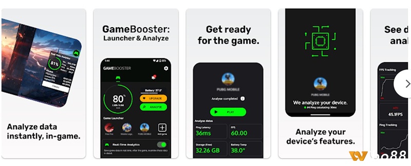 Game Booster Game Turbo app tăng tốc độ game android theo dõi FPS