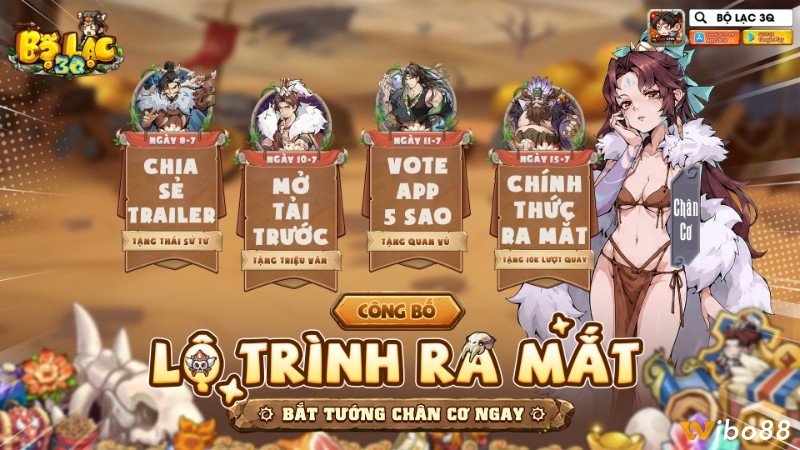 Bộ Lạc 3Q gây ấn tượng với ý tưởng Tam Quốc thời đồ đá độc lạ cùng gameplay đấu tướng nhàn rỗi