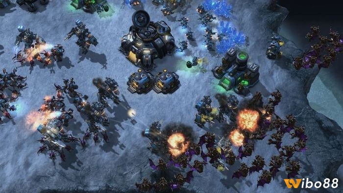 Đội quân StarCraft II phối hợp tấn công