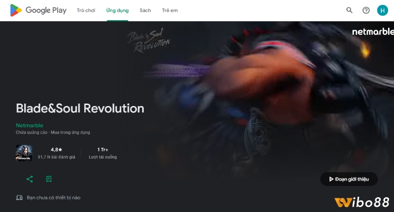 Google Play nên được ưu tiên trước các file APK Blade&Soul Revolution bên ngoài